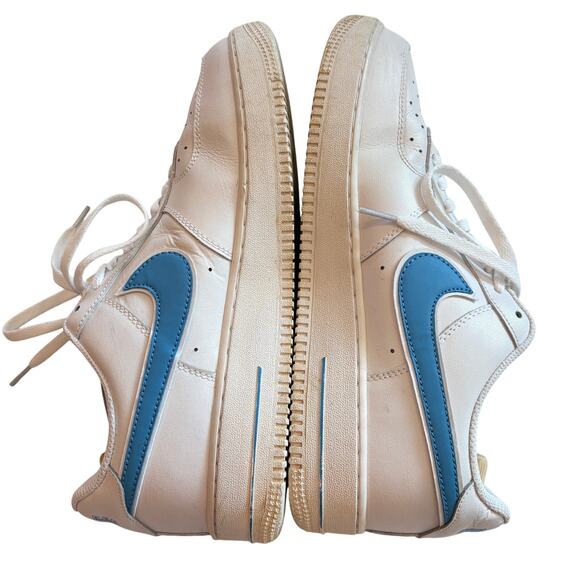 Nike Air Force 1 Low 07 Shoes Sneakers 315122-111 White Blue Mens Size 10.5 main image 7